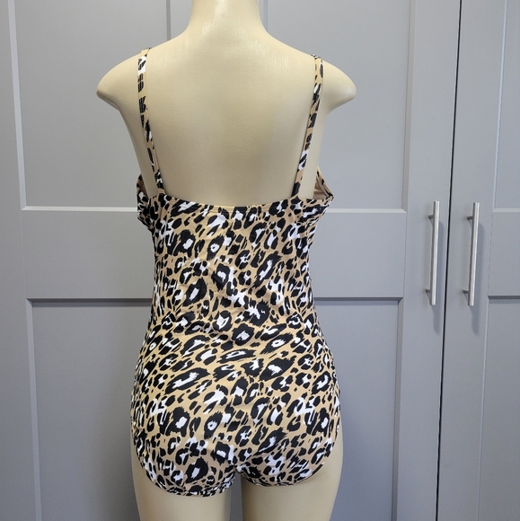 EllenTrancy  Leopard Print One-Piece Swimsuit - Picture 2 of 7
